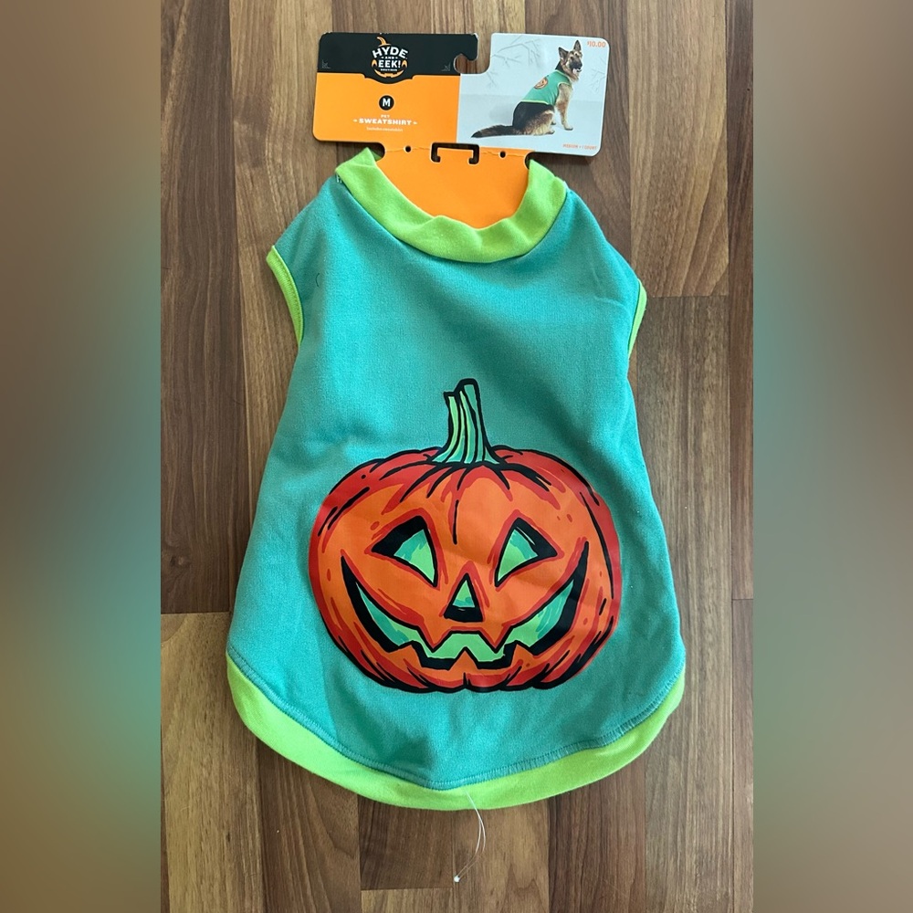 Halloween Pumpkin Dog  Sweatshirt - Hyde & EEK! Boutique Size Medium